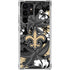 NFL New Orleans Saints Tropical Print Galaxy S23 Ultra Clear Case