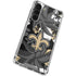 NFL New Orleans Saints Tropical Print Galaxy S24 FE Clear Case