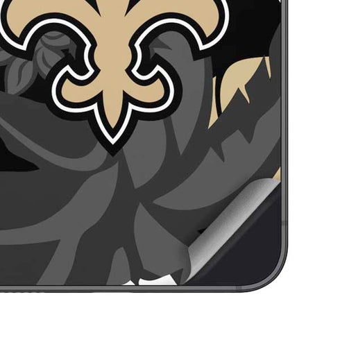 NFL New Orleans Saints Tropical Print Galaxy S25 Plus Skin