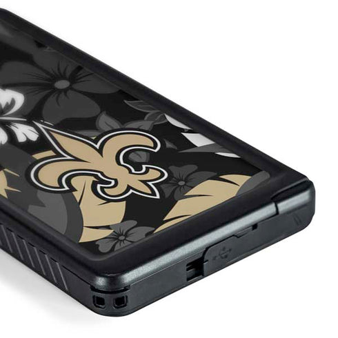 NFL New Orleans Saints Tropical Print Galaxy S24 Ultra Waterproof Case