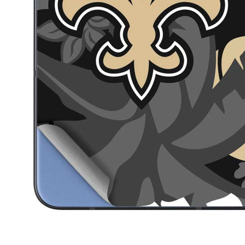 NFL New Orleans Saints Tropical Print Galaxy Z Fold5 5G Skin
