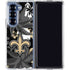 NFL New Orleans Saints Tropical Print Galaxy Z Fold6 Clear Case