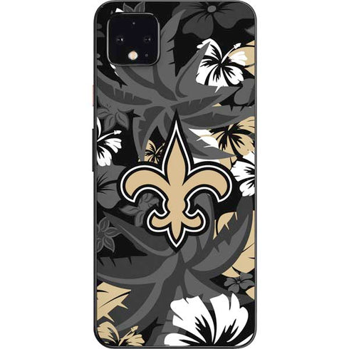 NFL New Orleans Saints Tropical Print Google Pixel 4 XL Skin
