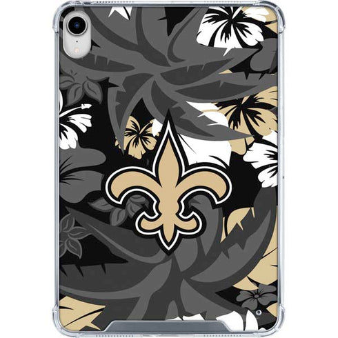 NFL New Orleans Saints Tropical Print iPad 11th Gen (2025) Clear Case
