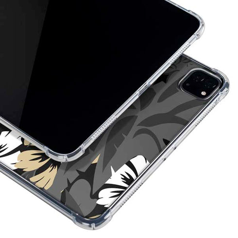 NFL New Orleans Saints Tropical Print iPad Pro 11in (2024) Clear Case