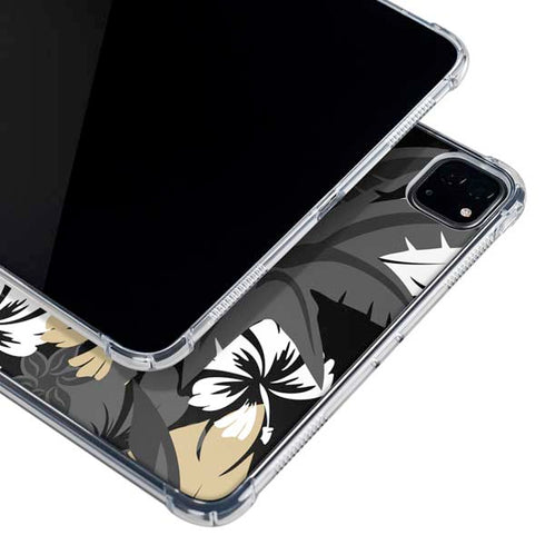 NFL New Orleans Saints Tropical Print iPad Pro 12.9in (2020) Clear Case