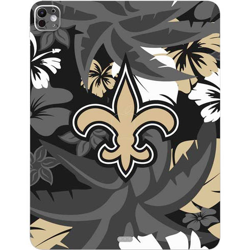 NFL New Orleans Saints Tropical Print iPad Pro 13in M4 (2024) Skin