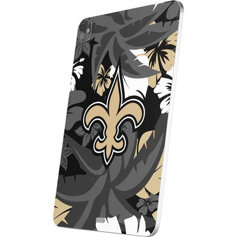 NFL New Orleans Saints Tropical Print iPad Pro 13in M4 (2024) Skin