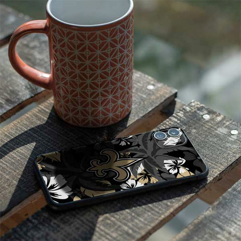 NFL New Orleans Saints Tropical Print iPhone 11 Skin