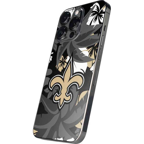NFL New Orleans Saints Tropical Print iPhone 15 Pro Max Skin