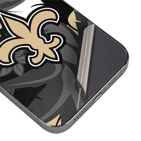 NFL New Orleans Saints Tropical Print iPhone 15 Pro Max Skin