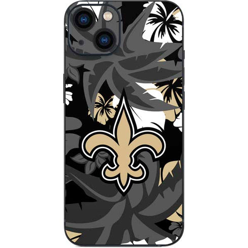 NFL New Orleans Saints Tropical Print iPhone 15 Skin