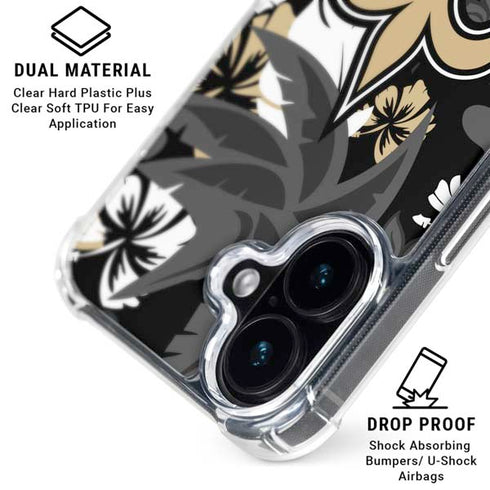 NFL New Orleans Saints Tropical Print iPhone 16 Plus MagSafe Case