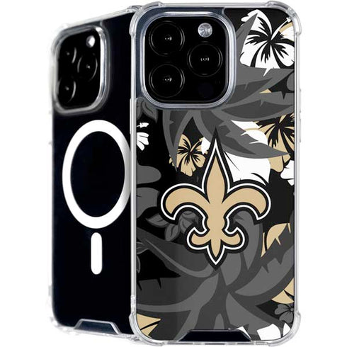 NFL New Orleans Saints Tropical Print iPhone 16 Pro MagSafe Case