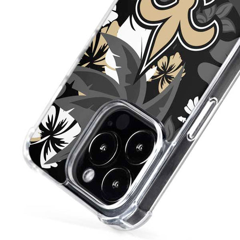 NFL New Orleans Saints Tropical Print iPhone 16 Pro MagSafe Case