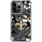 NFL New Orleans Saints Tropical Print iPhone 16 Pro Max Clear Case