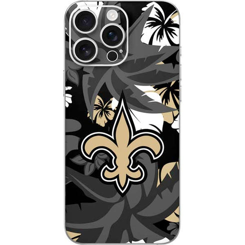NFL New Orleans Saints Tropical Print iPhone 16 Pro Max Skin