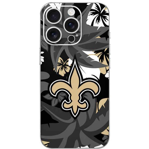 NFL New Orleans Saints Tropical Print iPhone 16 Pro Skin