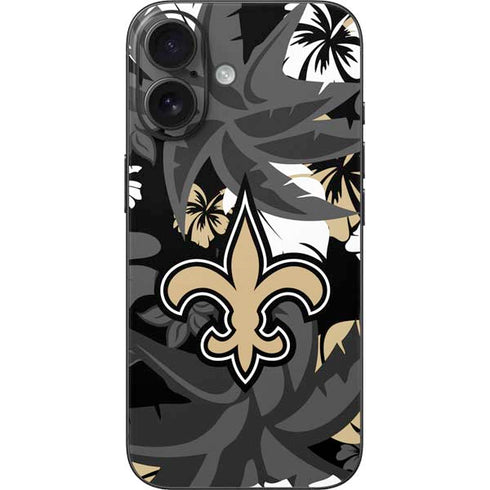 NFL New Orleans Saints Tropical Print iPhone 16 Skin