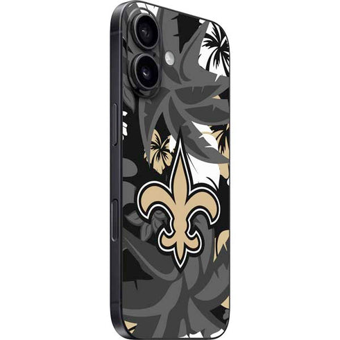 NFL New Orleans Saints Tropical Print iPhone 16 Skin