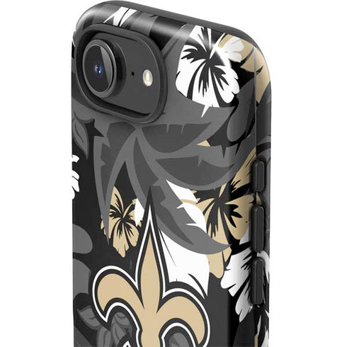 NFL New Orleans Saints Tropical Print iPhone 16e Impact Case