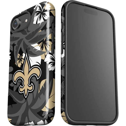 NFL New Orleans Saints Tropical Print iPhone 16e Impact Case