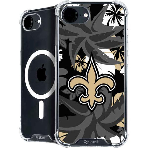 NFL New Orleans Saints Tropical Print iPhone 16e MagSafe Case