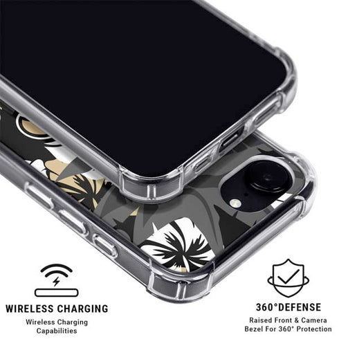 NFL New Orleans Saints Tropical Print iPhone 16e MagSafe Case