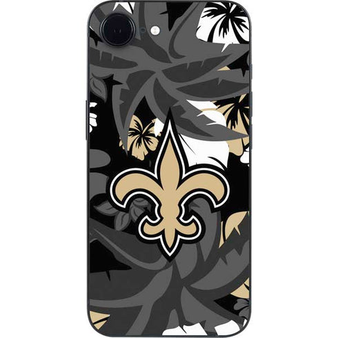 NFL New Orleans Saints Tropical Print iPhone 16e Skin