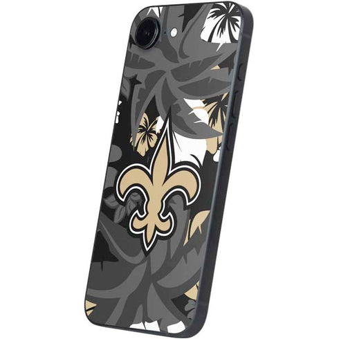 NFL New Orleans Saints Tropical Print iPhone 16e Skin