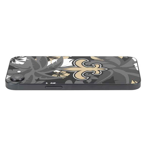NFL New Orleans Saints Tropical Print iPhone 16e Skin