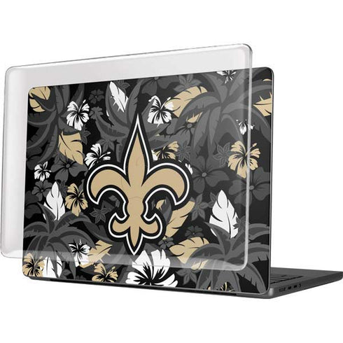 NFL New Orleans Saints Tropical Print MacBook Pro 14in (2021-24) Case plus Skin