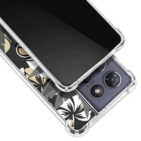 NFL New Orleans Saints Tropical Print Moto G 5G (2025) Clear Case