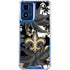 NFL New Orleans Saints Tropical Print Moto G 5G (2024) Clear Case