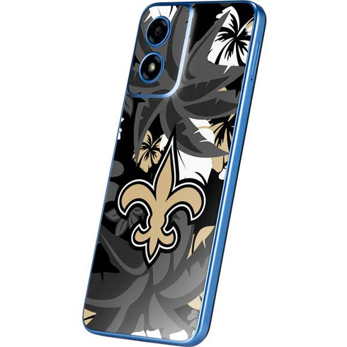 NFL New Orleans Saints Tropical Print Moto G Play 4G (2024) Skin