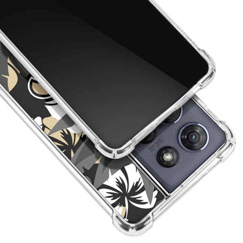 NFL New Orleans Saints Tropical Print Moto G Stylus 5G (2025) Clear Case