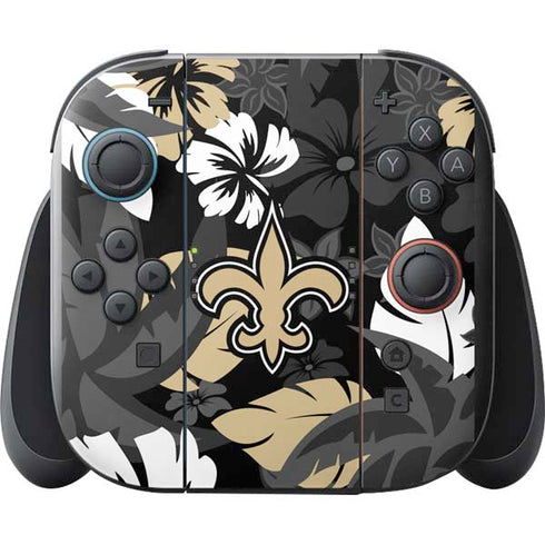 NFL New Orleans Saints Tropical Print Nintendo Switch 2 (2025) with Joy-Con Skin