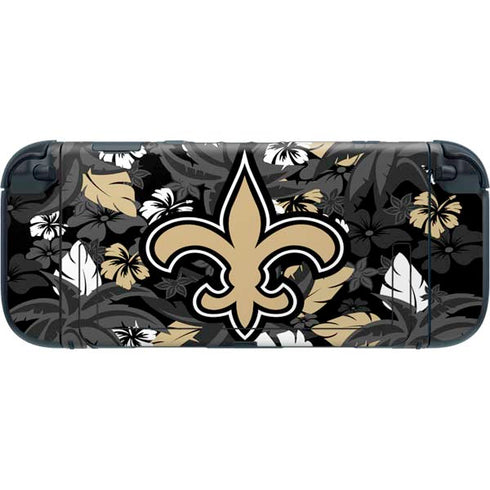 NFL New Orleans Saints Tropical Print Nintendo Switch 2 (2025) with Joy-Con Skin