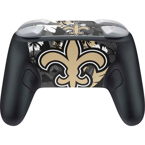 NFL New Orleans Saints Tropical Print Nintendo Switch 2 (2025) Pro Controller Skin