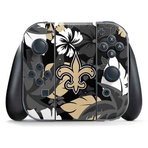 NFL New Orleans Saints Tropical Print Nintendo Skins