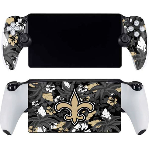NFL New Orleans Saints Tropical Print PlayStation Portal Remote Player Skin