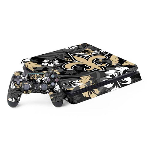 NFL New Orleans Saints Tropical Print PlayStation PS4 Skins