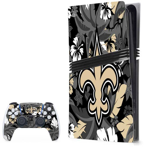 NFL New Orleans Saints Tropical Print PlayStation PS5 Skins