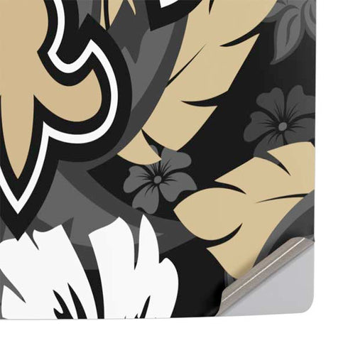 NFL New Orleans Saints Tropical Print PS5 Pro Console Skin