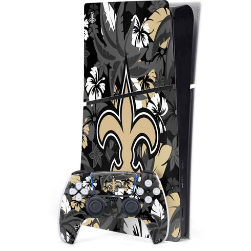 NFL New Orleans Saints Tropical Print PlayStation PS5 Skins