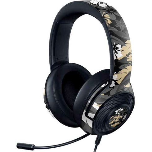 NFL New Orleans Saints Tropical Print Razer Kraken X Skin