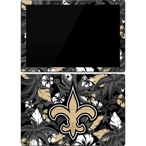 NFL New Orleans Saints Tropical Print Surface Pro 7 Skin