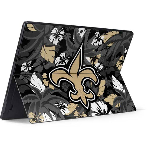 NFL New Orleans Saints Tropical Print Surface Pro 7 Skin