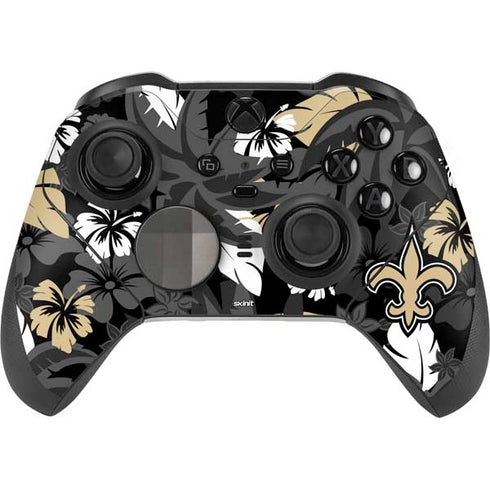 NFL New Orleans Saints Tropical Print Xbox Elite Wireless Controller Series 2 Skin