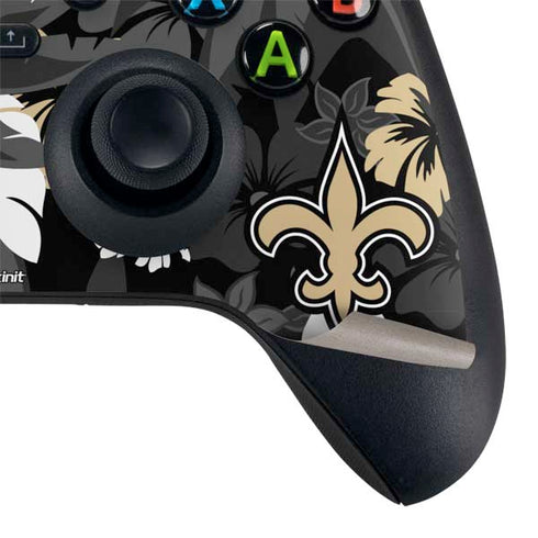 NFL New Orleans Saints Tropical Print Xbox Series X Controller Skin